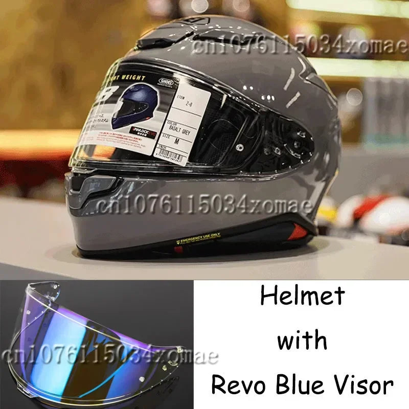 Shoei Z8 Bright Grey Full Face Helmet RF-1400 NXR2 Motorcycle Helmets Riding Motocross Racing Motobike Helmet
