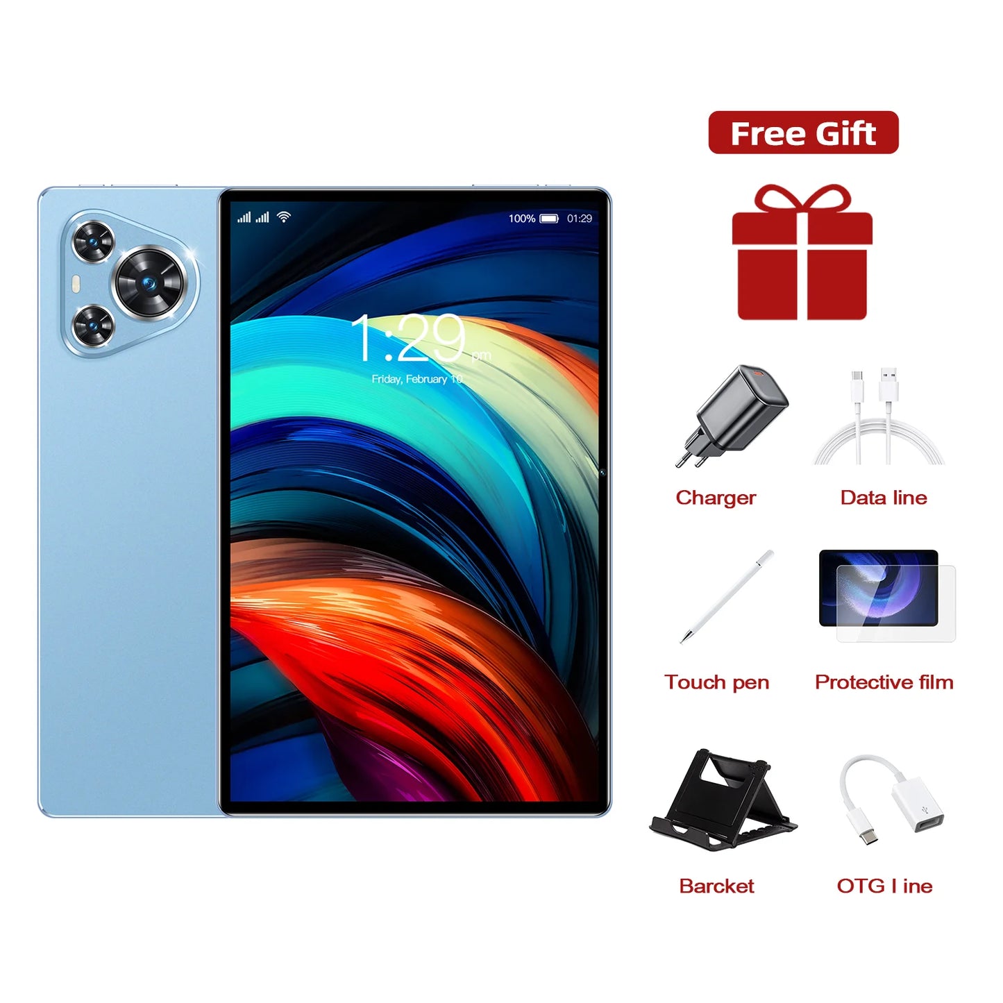 2025 Tablets Android Original Android P70 PRO Tablet 22GB + 2T 20000mAh 12 inch HD 4K Android 14 10 Core WIFI Network Tablet PC