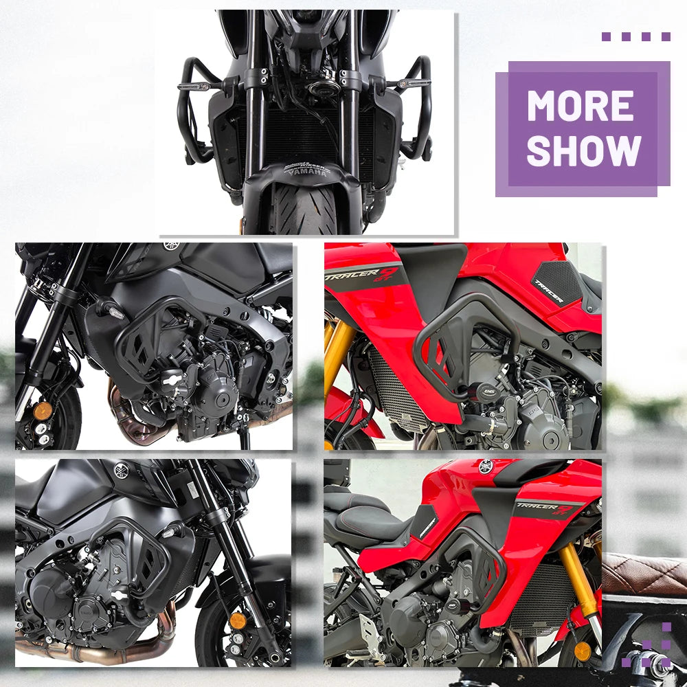MTKRACING For YAMAHA Tracer 9 GT MT-09 MT09 2021 2022 Motorcycle Bumper Engine Guard Crash Bar Body Frame Protector Accessories