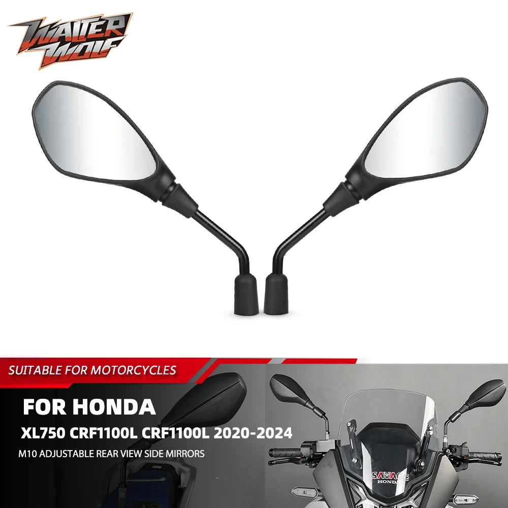 2024 XL750 M10 ABS Adjustable Rear View Side Mirrors For Honda XL 750 Transalp CRF 1100L Africa Twin 1100 Adventure Motorcycle