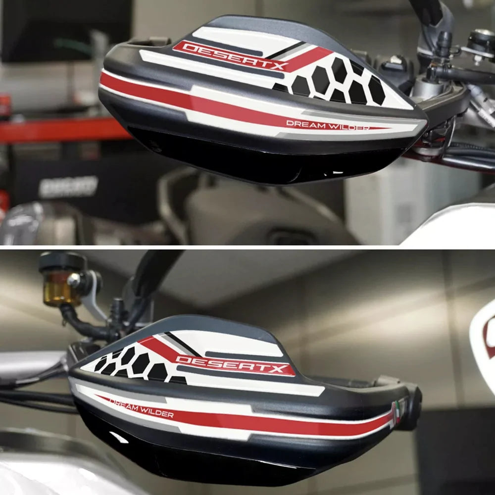 For Ducati Desert X DesertX desertX 2022 2023 motorcycle fuel tank 3D sticker knee anti-skid sticker