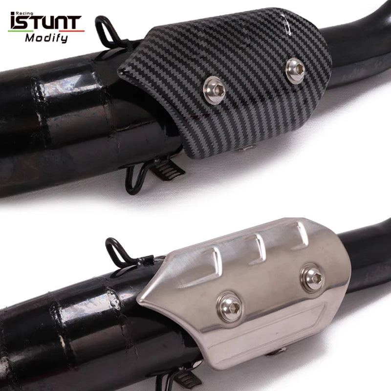 Motorcycle Exhaust Pipe Carbon Fiber Protector Heat Shield Cover Guard Anti-scalding Cover For MSX125 NVX SMAX155 Z900 CBR300 R6