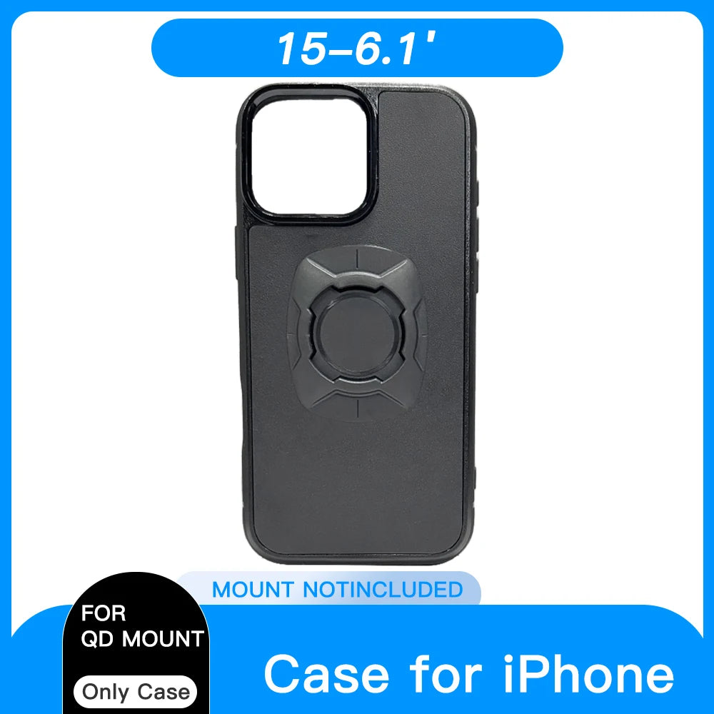 Twsit Lock Phone Case Holder MotorCycle Bicycle iPhone case Quick Lock Fit for Quad System Phone Mount/Holder 16 15 14 Pro Max