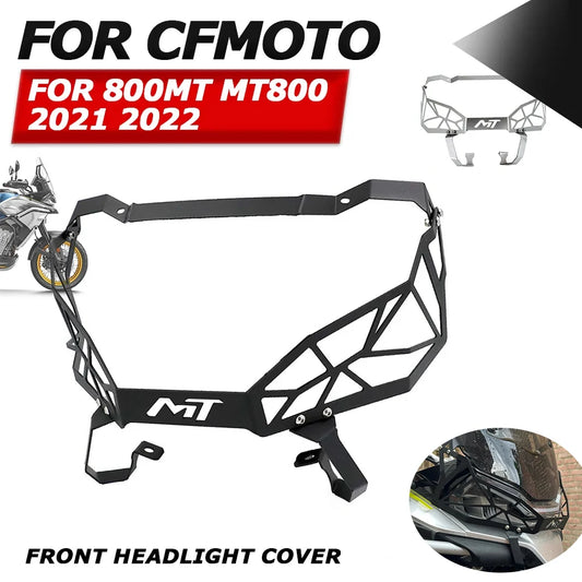 Motorcycle Protector Healight Guards Front Lamp Head Light Cover Grille Grill For CFMOTO 800MT MT 800 MT 2021 2022 Accessories