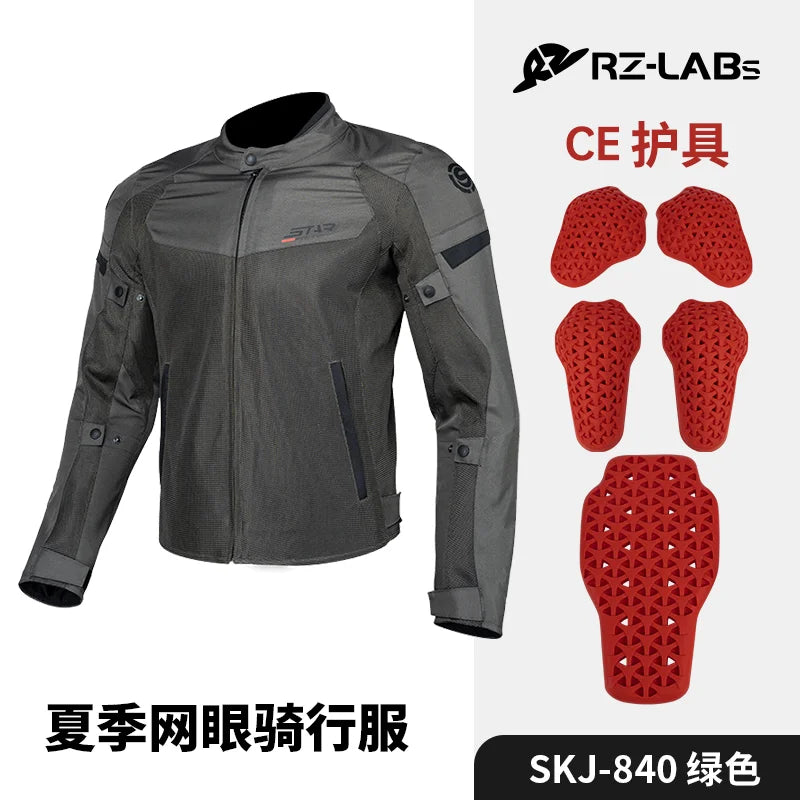 Men's Motorcycle Jacket Mesh Breathable Motorcycles Accessories Summer Jacket Biker Clothing Protective Jacket For Motorcyclist