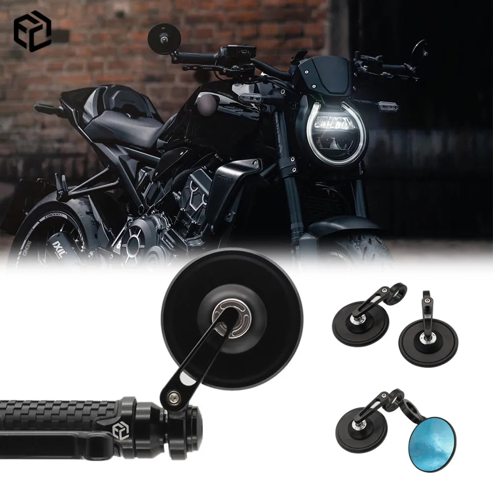 For CB650R Motorcycle Accessories Rearview Bar End Mirror For Honda CB400 CB650F CB1000R CBR1000RR CB1100 CB1300 CB400F