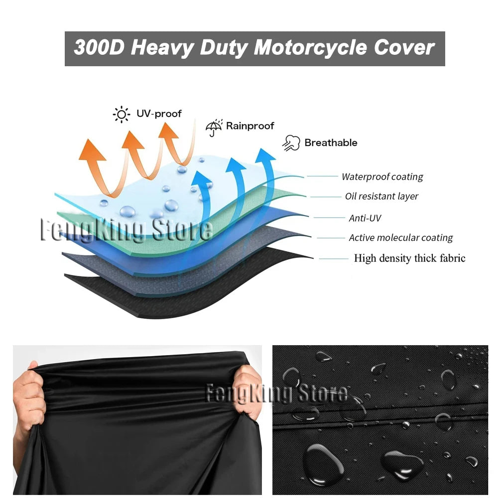 Motorcycle Cover UV Protection Dustproof Snowproof Motorcycle Waterproof Cover For Moto Morini XCape X Cape X-Cape 650 650X