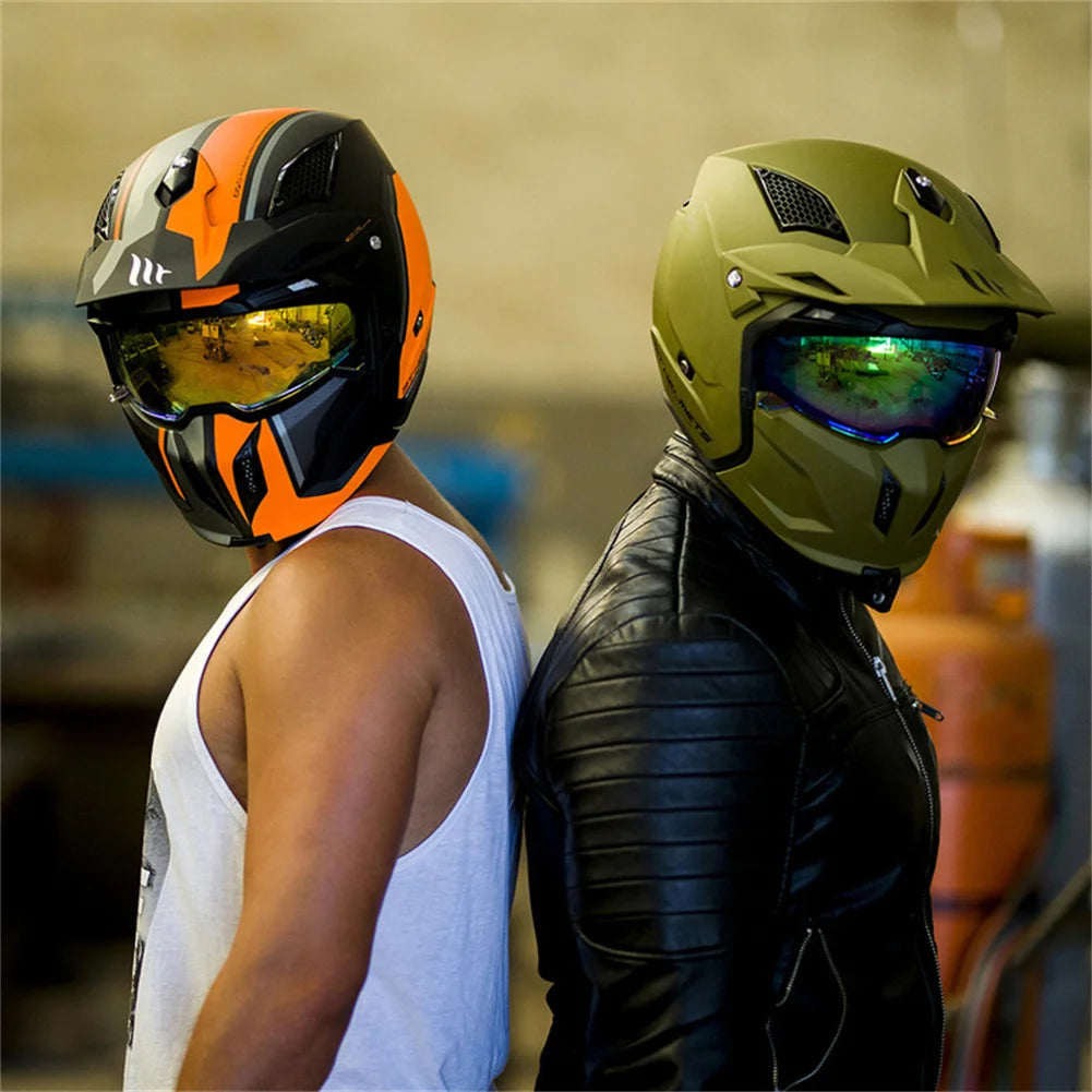 New Premium Dirt Bike Helmet Personality Off Road Changeable Motorcycle Helmets AM DH Racing Downhill Casque Moto Casco Moto ECE