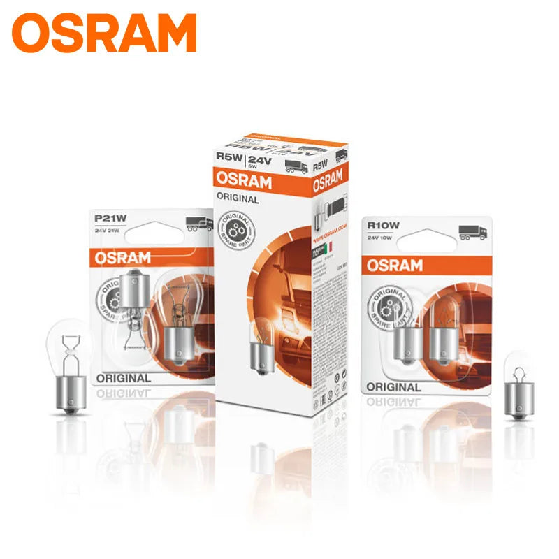 24V Headlight Trucks Bus Osram Lamps Low beam High beam Fog original 10pcs H1 H4 H7 H3 70w 100w