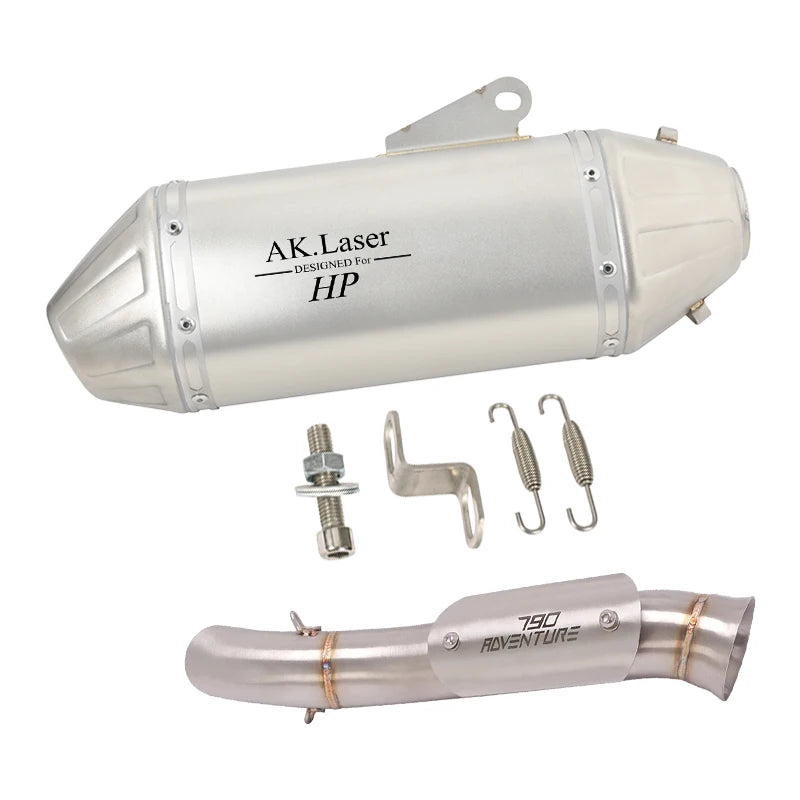 Motorcycle Exhaust Full System Link Pipe Slip On For KTM 790 890 adv 2019-2022 For CFMOTO 800MT 2021-2022 Modified Moto Escape