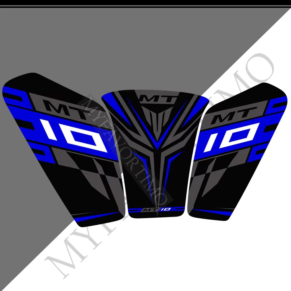 For Yamaha MT10 FZ moto Stickers Tank Pad Protector Fairing Fender Motorcycle Knee Decal Fuel MT-10 2016-2021