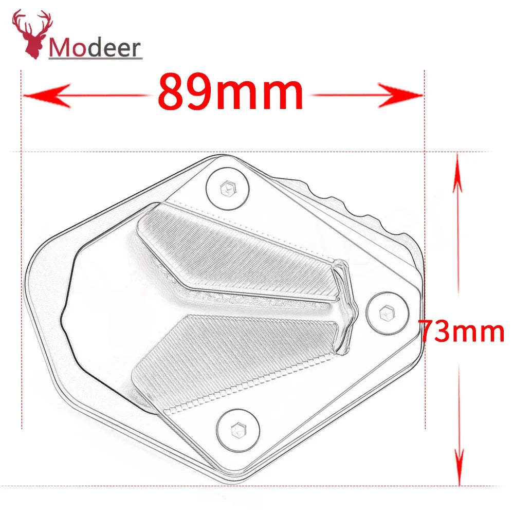 For BMW F 900 GS F900GS F900 GS 2023- Motorcycle Accessories Aluminum Kickstand Pad Enlarger Extension Side Stand Plate