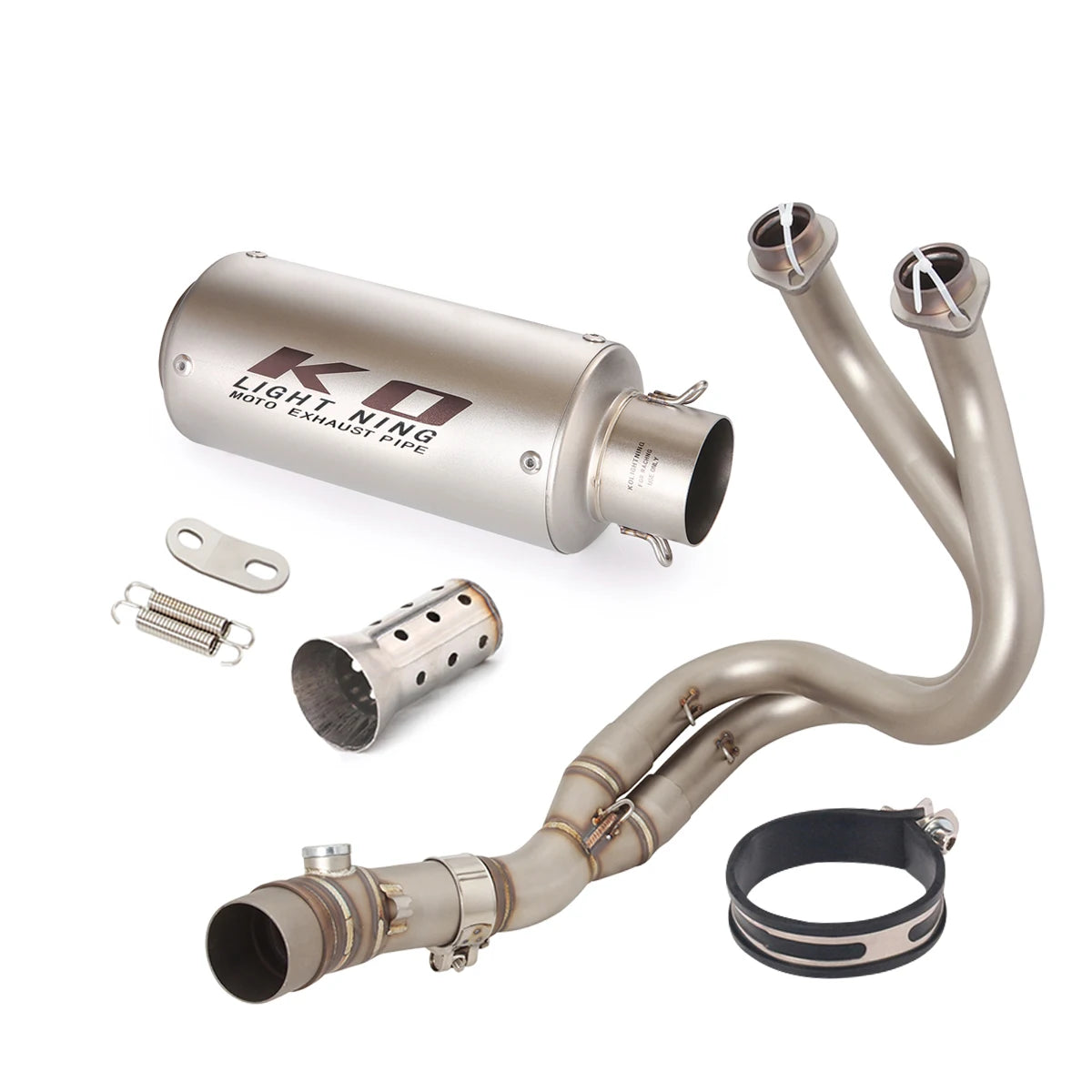 For Kawasaki Z650 Ninja 650 Versys 650 Z650RS Motorcycle Exhaust System Front Link PIpe Muffler Escape With Removable DB Killer