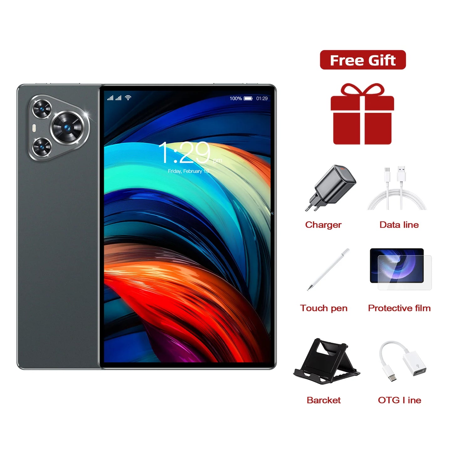 2025 Tablets Android Original Android P70 PRO Tablet 22GB + 2T 20000mAh 12 inch HD 4K Android 14 10 Core WIFI Network Tablet PC