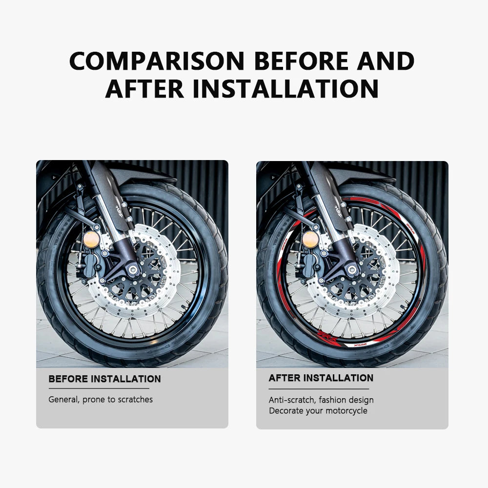 Motorcycle Wheel Sticker Waterproof Rim Stripe Tape TRK 502X Accessories 2022 for Benelli TRK 502 X TRK502X 2017-2023 2020 2021