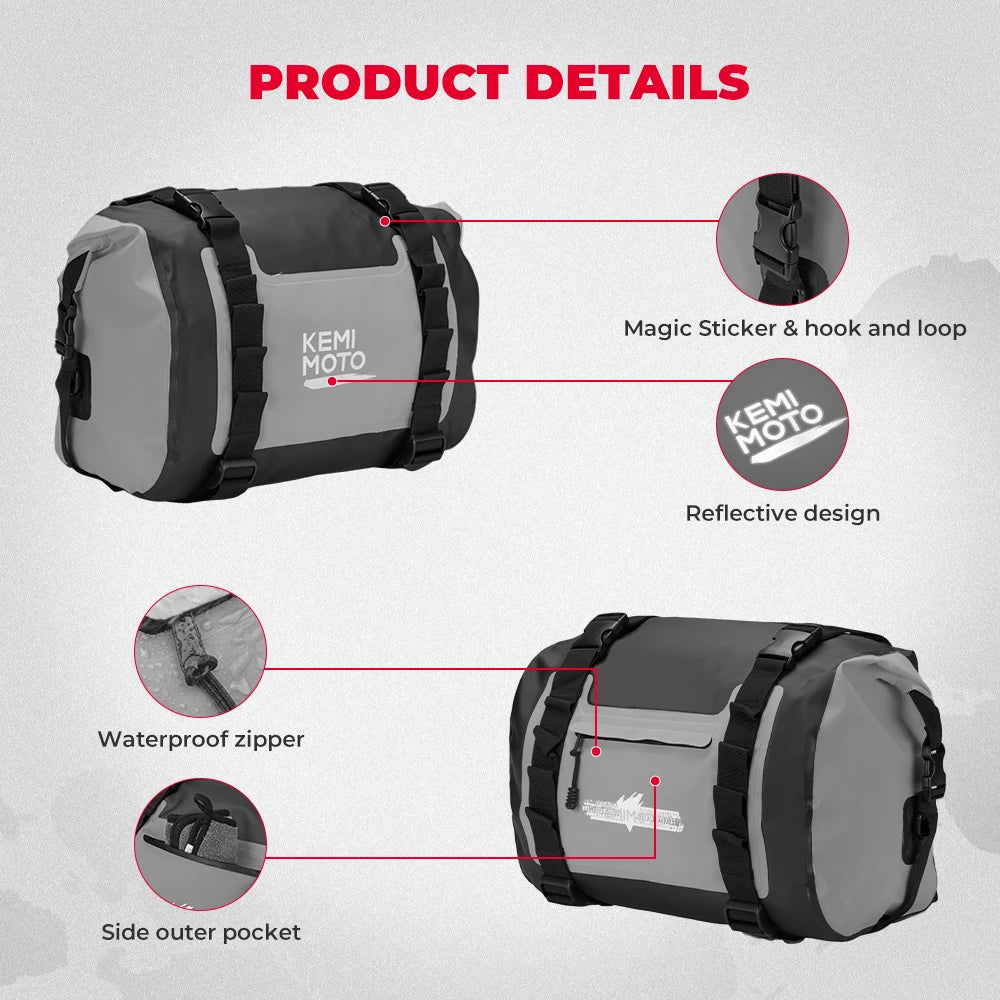 Motorcycle Saddlebag Waterproof Side Bag For BMW R1250GS R1200GS F850GS F750GS LC ADV Adventure For Suzuki V-Strom Luggage Bags
