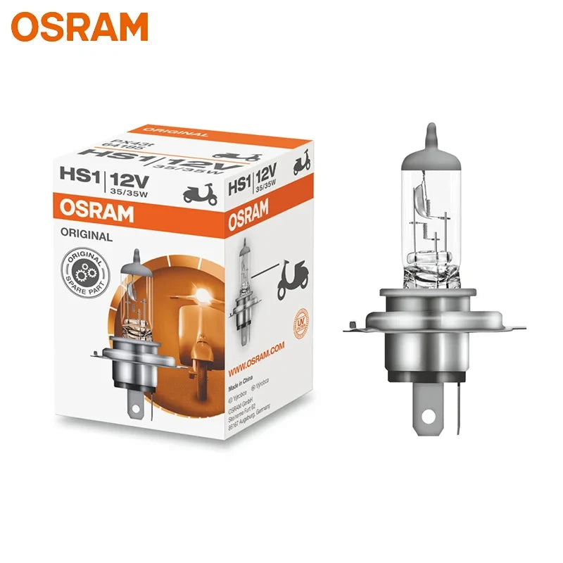 OSRAM HS1 64185 12V 35/35W PX43t CLASSIC Motor Halogen Headlight Original Bulb 3200K Light Standard Motorcycle Lamp ECE