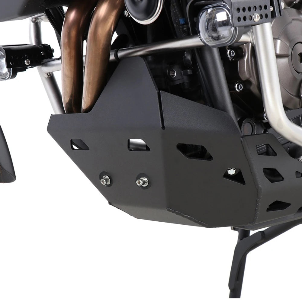 For Yamaha Tenere 700 T7 Rally 2019 2020 2021 ALUMINIUM Skid Plate Foot Rests Bash Frame Engine Guard Cover Chassis Protector