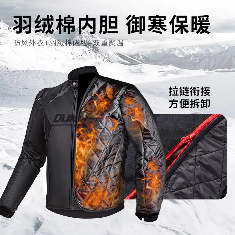 Fashion Motorcycle Riding Clothes Four Seasons General Motorcycle Leather Fall Prevention Warm Racing Clothing Equipment For Men