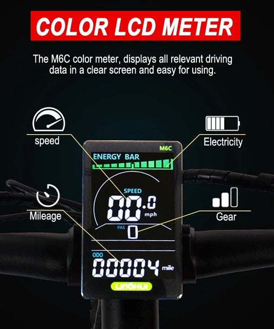 2025 New Heda-TX19 Electric Bicycle 1000W 48V19.2AH Hydraulic Brake Ebike with Full Suspension  27 Gears Shift Free Rack