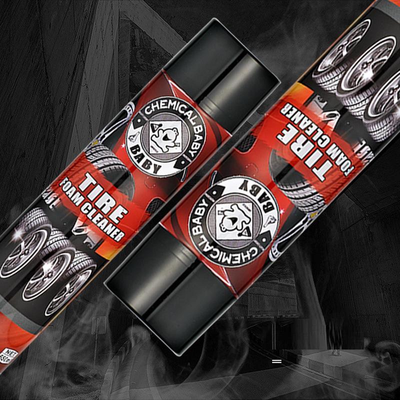 Tire Shine Spray Car Cleaner Rim Cleaner For Car Foam Spray Wheel Cleaner 650ml Car Tire Shine Spray Rim Cleaning Supplies Works