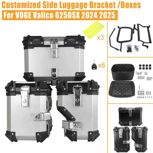 For VOGE Valico 625DSX 625 DSX 2024 2025 Top Case Side Luggage Box Panniers Motorcycle Trunk SaddleBag Bracket Moto Topcase