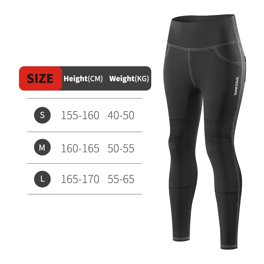 WOSAWE Women Motorcycle Pants Slim Fit with Off-road Outdoor Riding Pants With CE Protective Knee Pads Motocross Motorbike Pant