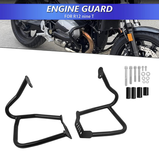 For BMW R12 nineT RNINET R12 2024-2025-UP Motorcycle Crash Bar Engine Guard Bumper Frame Protector Side Saddlebag Stunt Cage