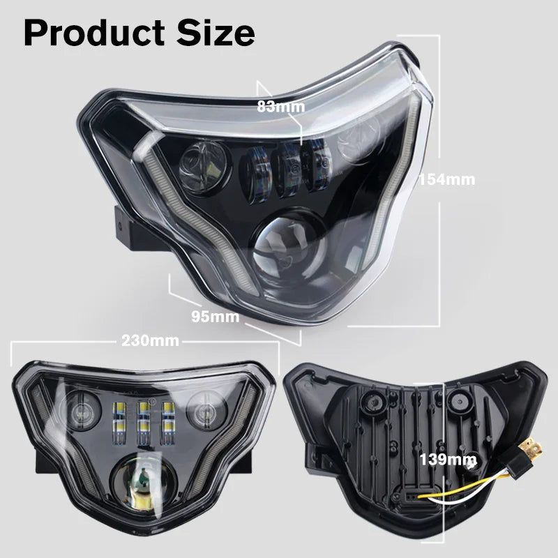 LED Headlight Daytime Running Lamp Headlamp Motorcycle Lights Assembly For BMW G310R G310GS 2016-2021 E9 E-mark Innovative