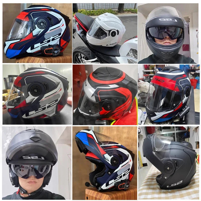 LS2 FF345 Flip Up Motorcycle Helmet Personalised Dual Lens Capacete LS2 Modular Helmets Motorbike Racing Helmet Cascos Para Moto