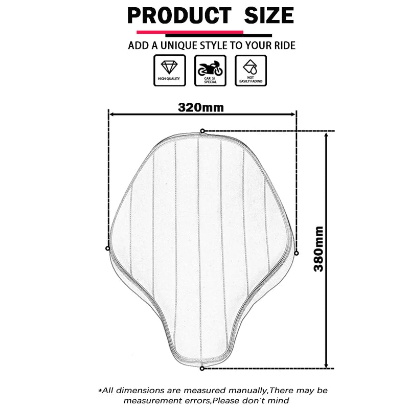 Motorcycle Driver Front Leather Pillow solo Seat Cushion Pad Fit For BMW R18 100 Years R 18 Classics 2020 2021 2022 2023