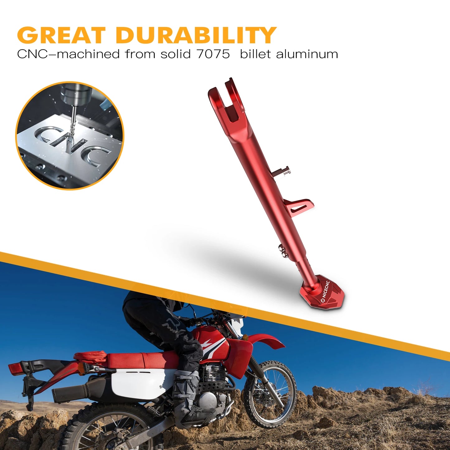 Motorcycle Adjustable Kickstand Aluminum Lowering Links For Honda XR650L 1993-2024 XR 650L 650 L Kick Side Stand 2023 2022 2021