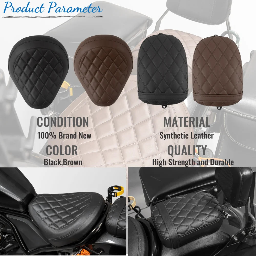 CM CMX 1100 Front Rear Pillion Passenger Pad Seat For Honda Rebel CM1100 CMX1100 2021-2024 2023 Motorcycle Driver Cushion Cover