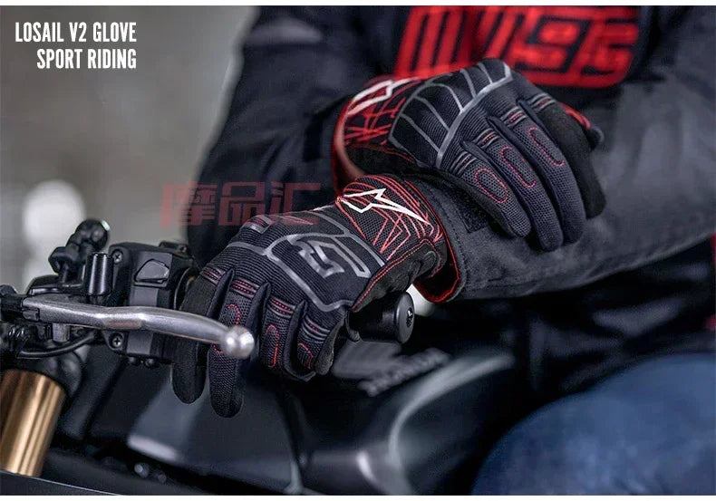 Motorcycle Gloves LOSAIL V2 MM93 Men Racing Moto Gloves Wear-resistant Breathable Guantes Moto Four Seasons Guantes Moto