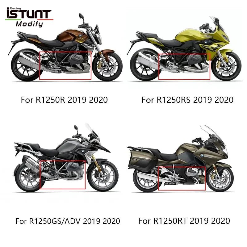 Titanium Alloy Front Link Pipe Full System Motorcycle Exhaust Escape Slip On For BMW R1250 R 1250 R RS RT GS Adventure 2019 2020