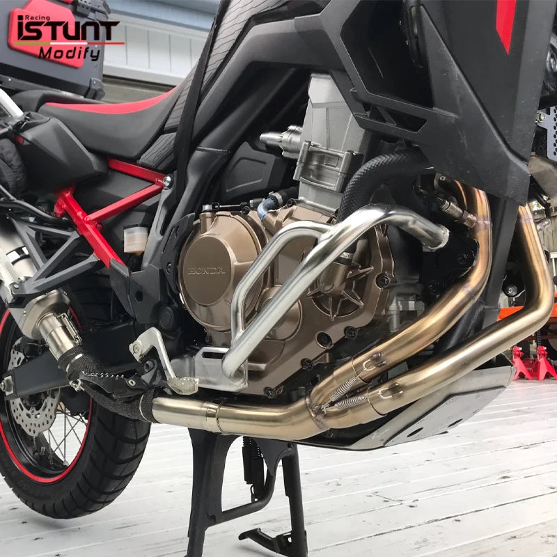 Full Motorcycle Exhaust System Espace Moto Slip On for Honda Crf1100 Crf1100L Africa Twin Exhausts 2020 2021 2022 Years