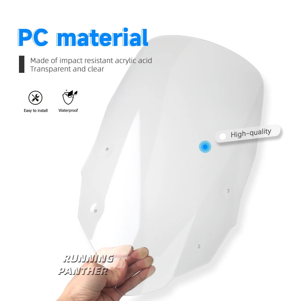 2023 Motorcycle Front Windscreen Windshield Visor Wind Screen Shield Spoiler Deflector For HONDA XL 750 XL750 TRANSALP Transalp