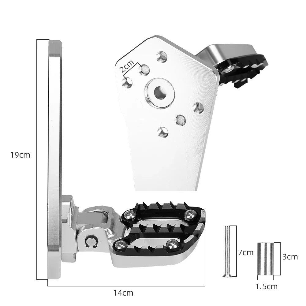 Motorcycle Footrests For HONDA XADV X-adv 750 XADV750 2021 2022 2023 Foot Pegs Aluminum Alloy Rear Pedals Foot Stand Folding Kit