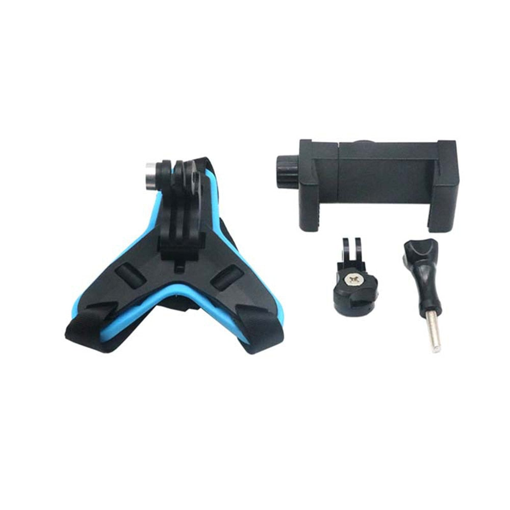 Motorcycle Helmet Mobile Phone Bracket suitable for Apple Huawei gopro Camera First Perspective Shooting Riding Accessory Stand