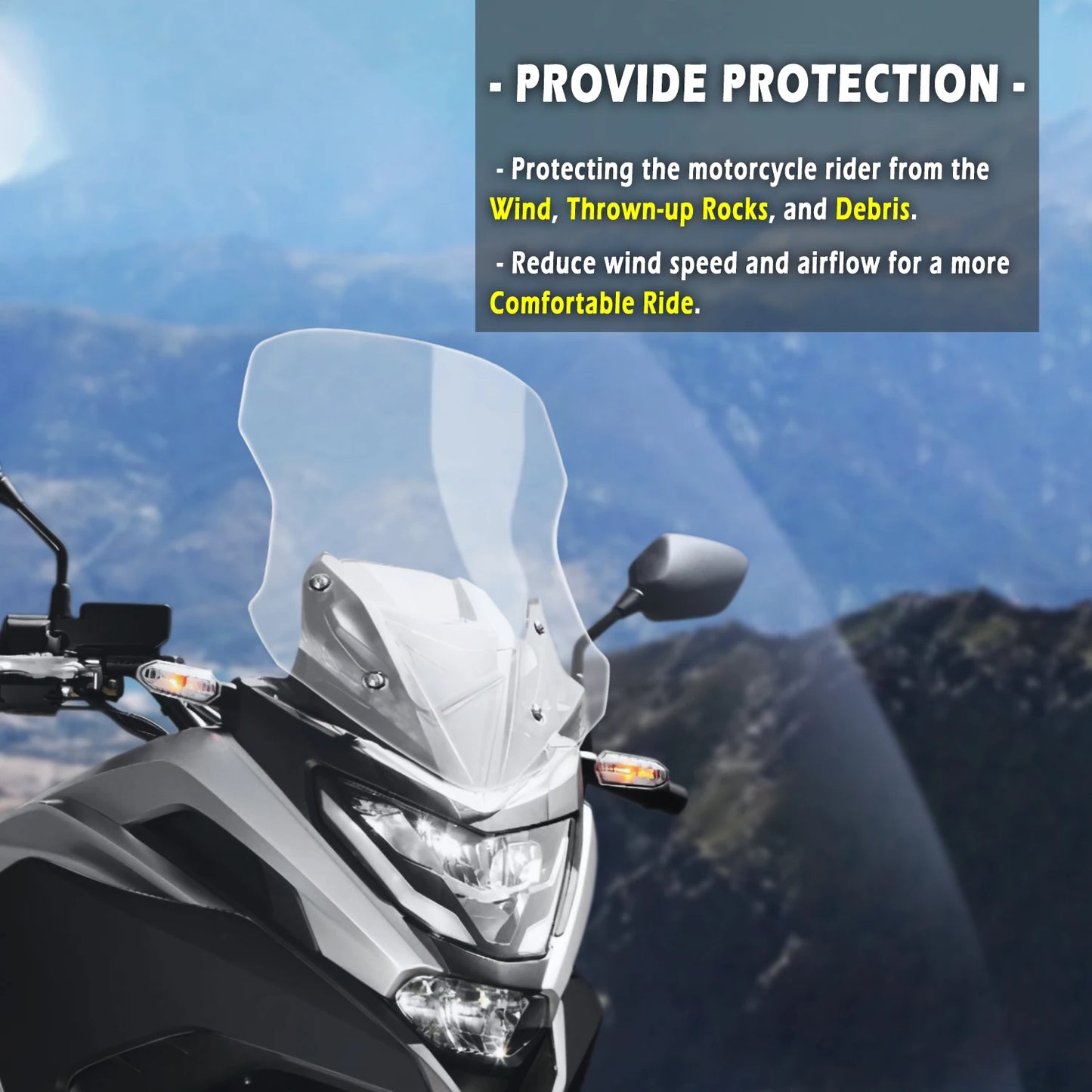 For Honda NC750X 2021-2023 Touring Windshield Windscreen NC 750X NC 750 NC750 X Motorcycle Accessories Wind Deflector Shield Kit