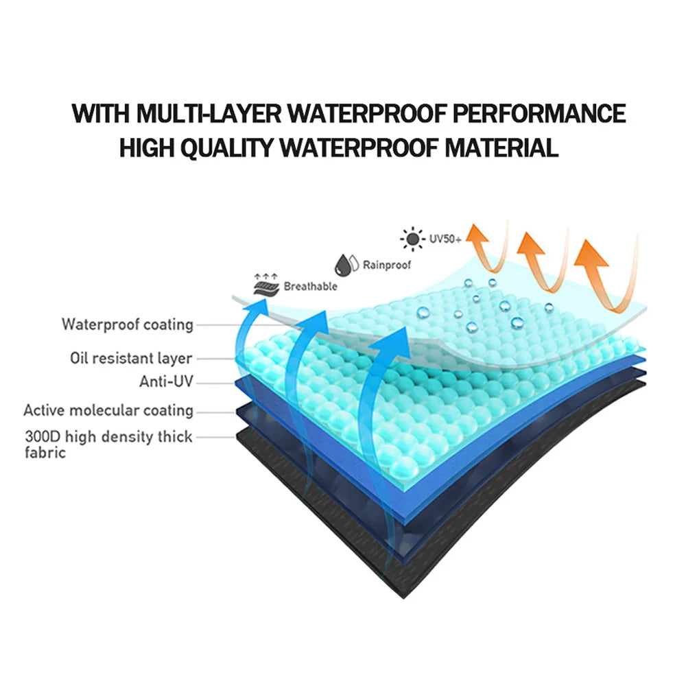 Motorcycle Cover Universal Waterproof Accessories Outdoor Sunscreen Rain For Scooter Bicycle Uv Dustproof Protective Cover M-4XL