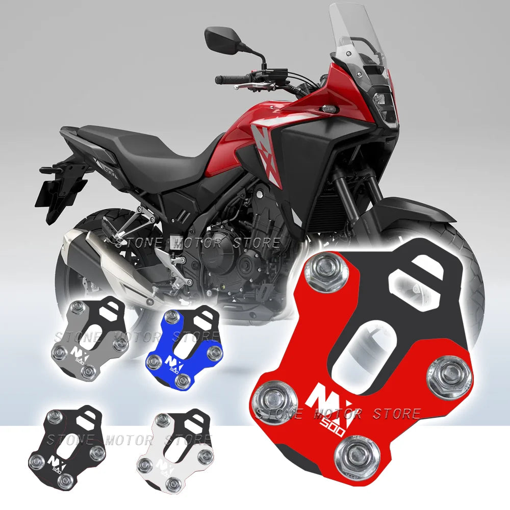 For HONDA NX500 NX 500 2023 2024 Motorcycle Side Stand Extension Pad Kickstand Enlarger