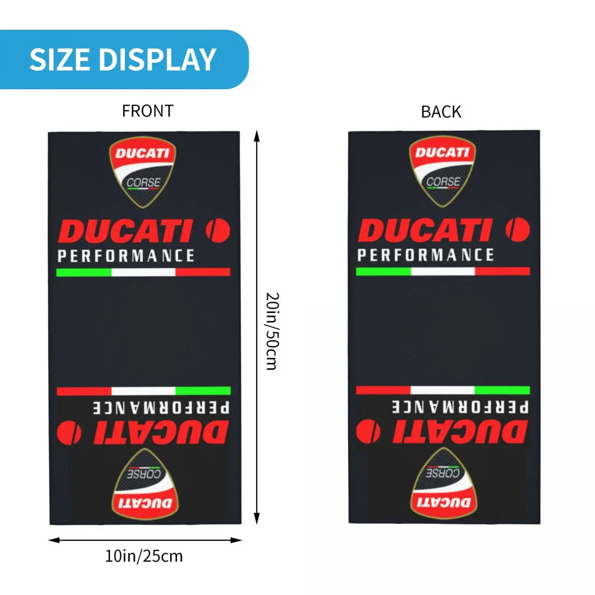 Ducatis Performance Balaclava Accessories Neck Cover Riding Motorcycle Bandana Mask Scarf for Men Women All Season