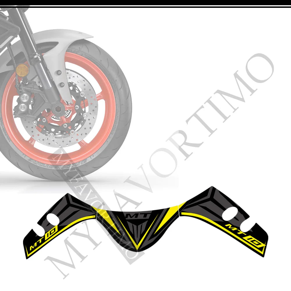 For Yamaha MT10 FZ moto Stickers Tank Pad Protector Fairing Fender Motorcycle Knee Decal Fuel MT-10 2016-2021