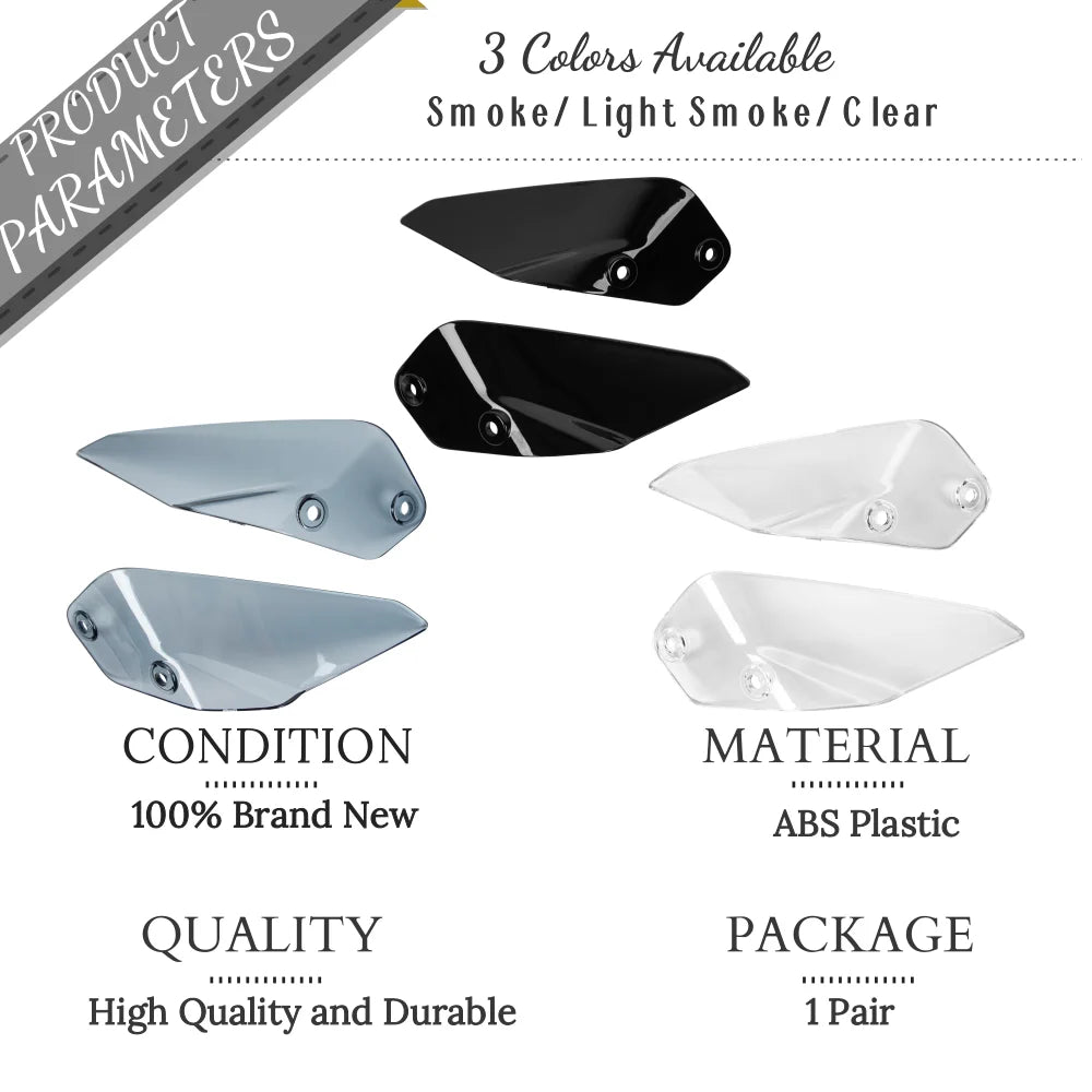 Windshield Windscreen Side Wind Deflector Panel For BMW R1200GS LC R 1200 GS ADV K50 K51 2014-2020 R1250GS Adventure 2019-2022