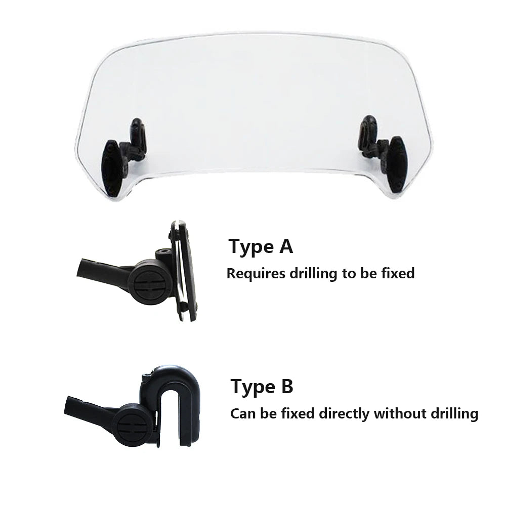 For Aprilia TUAREG 660 Tuareg 660 2022 Motorcycle Windshield Extension Adjustable Windscreen Extension Spoiler Wind Deflector