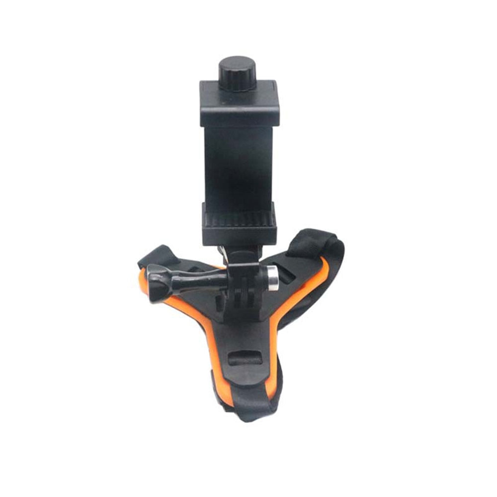 Motorcycle Helmet Mobile Phone Bracket suitable for Apple Huawei gopro Camera First Perspective Shooting Riding Accessory Stand
