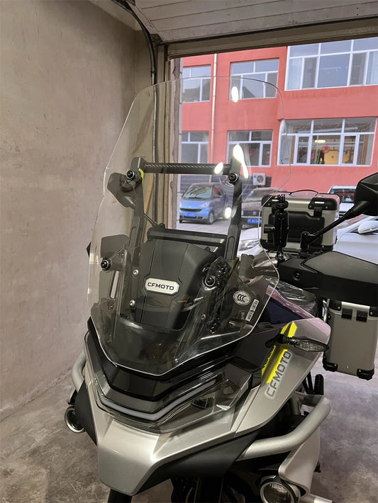 Motorcycle Fit 800MT Dedicated Front Windshield Heighten Widened Wind Deflector For CFMOTO 800 MT