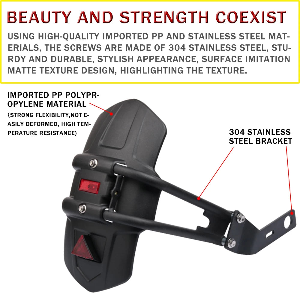 For VOGE R125 125R R 125 R Brivido R125 125R Motorcycle Accessories Rear Fender Mudguard Mudflap Splash Guard Wheel Protector