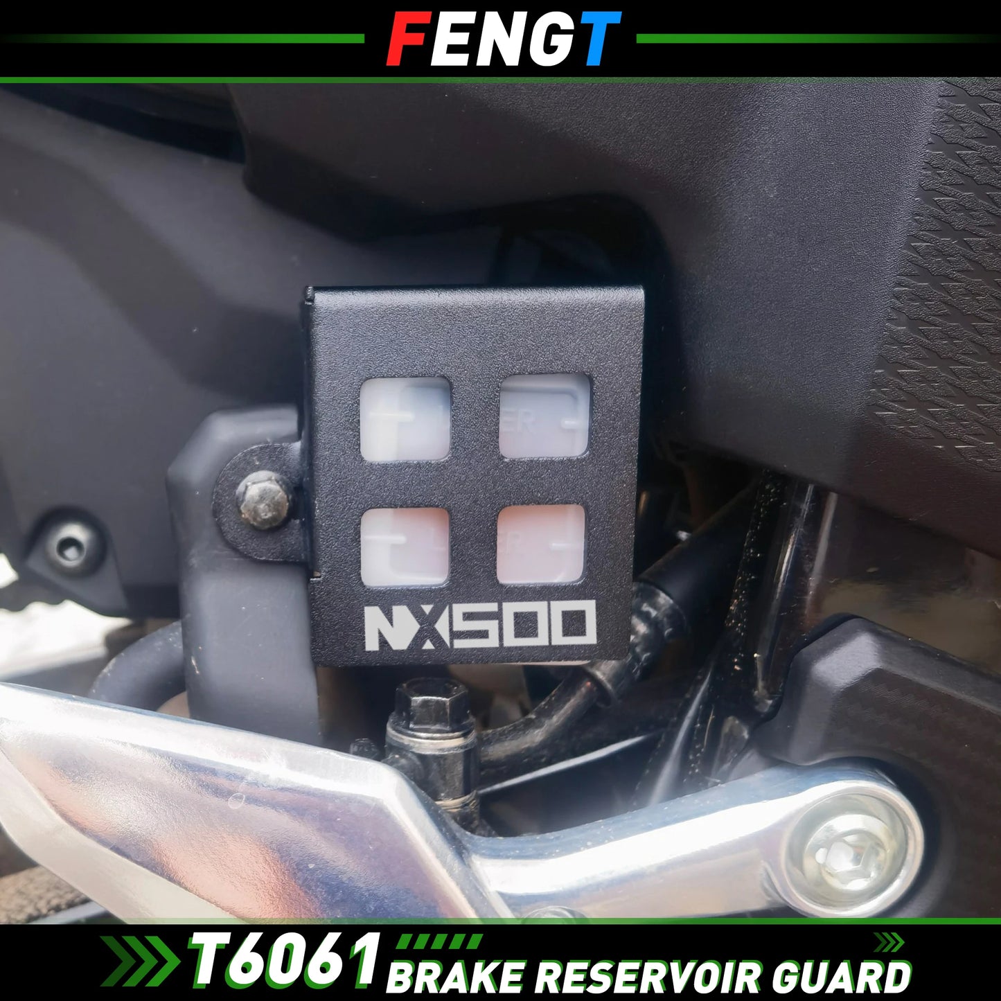 FOR HONDA NX500 2023 2024 Motorcycle Rear Brake Reservoir Guard Cover Pump Fluid Tank Oil Cup Case Protector Accessorie NX 500